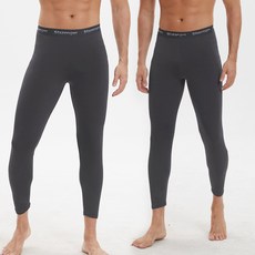 슬레진저 테라우드 남성용 바디웜 기모 발열 타이즈 2P 세트