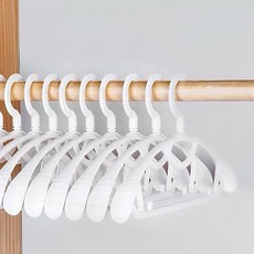 Frangonde 塑膠防滑寬版衣架, 5入, 白色