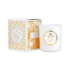 VOLUSPA 義大利貝里尼玻璃蠟燭 270g, 1個, 氣泡酒 + 白桃 + 玫瑰水