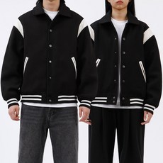 MCT Moon Collection 男女通用基本款鋪棉寬鬆棒球外套