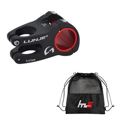 나야스타일 자전거 스템 31.8 x 50 mm + 전용 파우치 세트 CYYP-109-4PU, 블랙(스템), 1세트