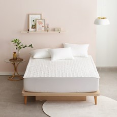 HELLENSTEIN 澳洲產羊毛固定帶床墊, 白色