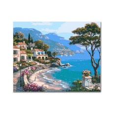 ADICO DIY 珠寶十字繡套組 50 x 40 厘米 BH29, 海濱村, 1套