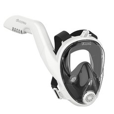 Diveepro Dynamic Ocean 全罩式浮潛面鏡, 黑色/白色