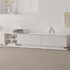 도모 플로네 거실장 1800 방문설치, 화이트