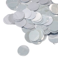 PARTYSHOW 派裝裝飾圓形亮片 2.5cm 200g, 圓形銀, 1個