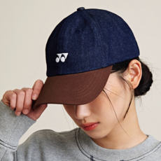 YONEX 網球牛仔棒球帽 245CC004U, 1個, 牛仔布