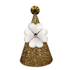 白色花朵派對帽, 2個, 混色