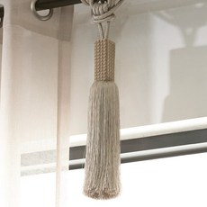GINNA SONG 流蘇造型窗簾綁繩, 米色, 1個