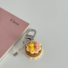 도림 조각 케이크 미니 자동차 키링, 1개, 캔디