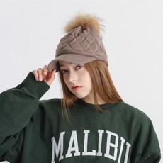 아이엠캡 누빔 털 니트 털모자