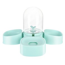 球三件組寵物自動給水器, 薄荷, 1個