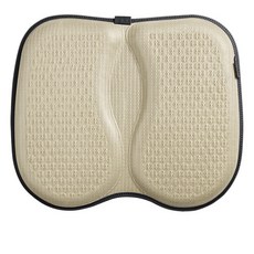 POKOJ 3D矽膠網眼坐墊, 米色, 1個
