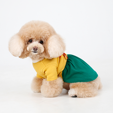 AMYLOVESPET LA繽紛韓服, 連身裙黃色, 1個