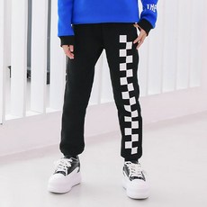 jackid 女童棋盤格刷毛褲