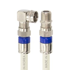 Soltop 國產高級型 RF天線 白色彎折延長電視同軸手工線纜 7M, SOLTOP-1135