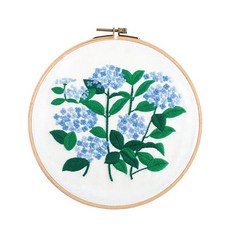 Enasu 花園簡易刺繡 DIY 手作套組, 繡球花, 1套