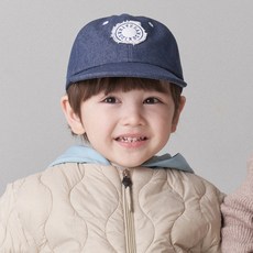 화이트샌즈 아동용 6각 샬럿 데님캡