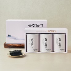 광천해저 곱창돌김 선물세트 3호 + 쇼핑백, 1세트, 120g