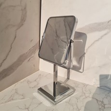 INTODECO 簡約方形 206 桌上型放大鏡, 金屬銀