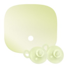 MURMUR 沐浴矽膠椅墊+吸附器 2入, 綠色