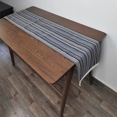 파라다이소 PDS 홈 따뜻한 컬러 스트라이프 인테리어 테이블 러너, 04, 43 x 360 cm, 1개