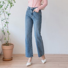 여성용 클로니아 난스판 와이드 데님 팬츠 CM3W27