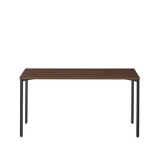 까사미아 onion 메이플 철재형 책상 1600 방문설치, 월넛 + 블랙