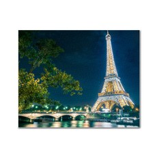 ADICO DIY 珠寶十字繡 BH31 50 x 40 厘米, 巴黎夜景, 1個