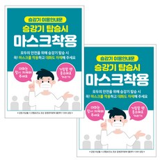 JEJEDECO 咖啡廳 餐廳 口罩佩戴 電子出入登記指南 海報 貼紙 210 x 297 mm, JCP025 搭乘電梯時請佩戴口罩, 2個