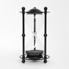 黑色金屬室內沙漏, 黑色的