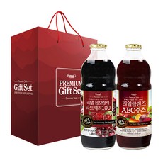 Funeat 櫻桃汁 1000ml+ABC果汁 1000ml+禮盒, 2L, 1組