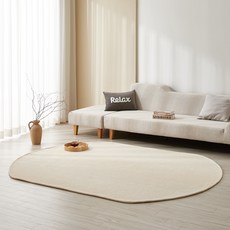 initium 柔軟現代橢圓形地毯