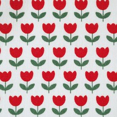 Shueshueroom 20支棉質布料 可愛圓點, 110 x 180cm, 紅色鬱金香, 1件