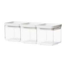 Placo 正方形保鮮盒 小 700ml, 3個, 1入