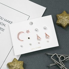 日常造型耳環11件組