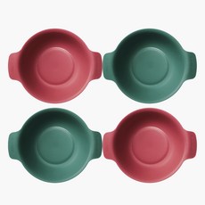 Nineware 餐碗 2色 各2入組, 紅色+綠色, 1組