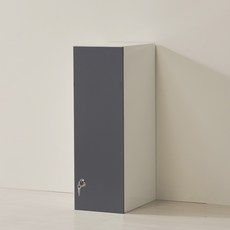 가구의가치 분리형 상부장 일반볼키 캐비닛, 무광LPM진그레이, 1단