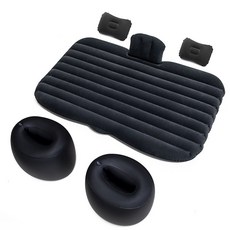 아로무드 차박 캠핑용 등받이 쿠션 에어매트, 블랙