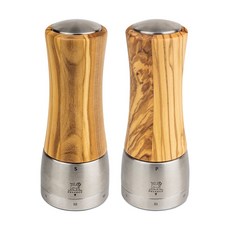 PEUGEOT 푸조 마드라스 페퍼밀 + 솔트밀 세트 올리브 16호, 1세트