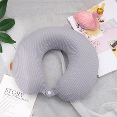 麵包記憶棉柔軟午睡頸枕, 灰色