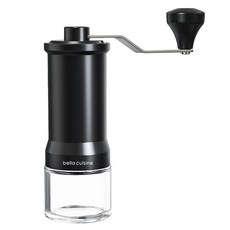 bella cuisine 手搖咖啡磨豆機 手動咖啡豆研磨機, 1個, 混合色, 65ml