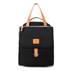 JH Company 素色後背包+單肩包, 黑色