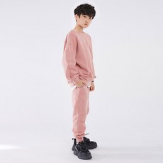 鬼條紋兒童粉彩套頭衛衣凸起訓練上下套裝JTS-111025