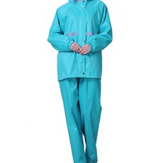 Makefor 連帽式高級內襯雨衣 薄荷綠, 1個