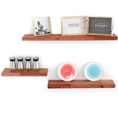 DecoBalance 實木實牆擱板, 棕木色