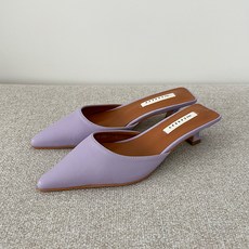 슈가펀 여성용 수잔 스틸레토 데일리 미들굽 뮬 4cm