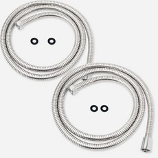 JEIL BATH 金屬蓮蓬頭軟管 2入, 銀色, 1.5m