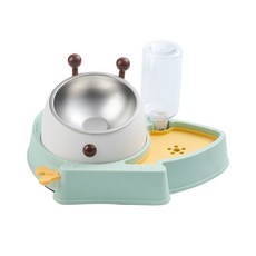 PASTEL PET 寵物蜜蜂造型餐碗組 均碼, 綠色, 1個