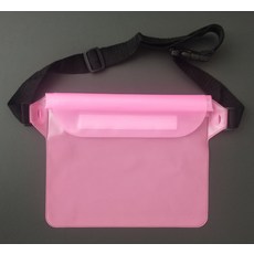 다름이야 3중 밀봉 방수 허리가방, 핑크색, 1개